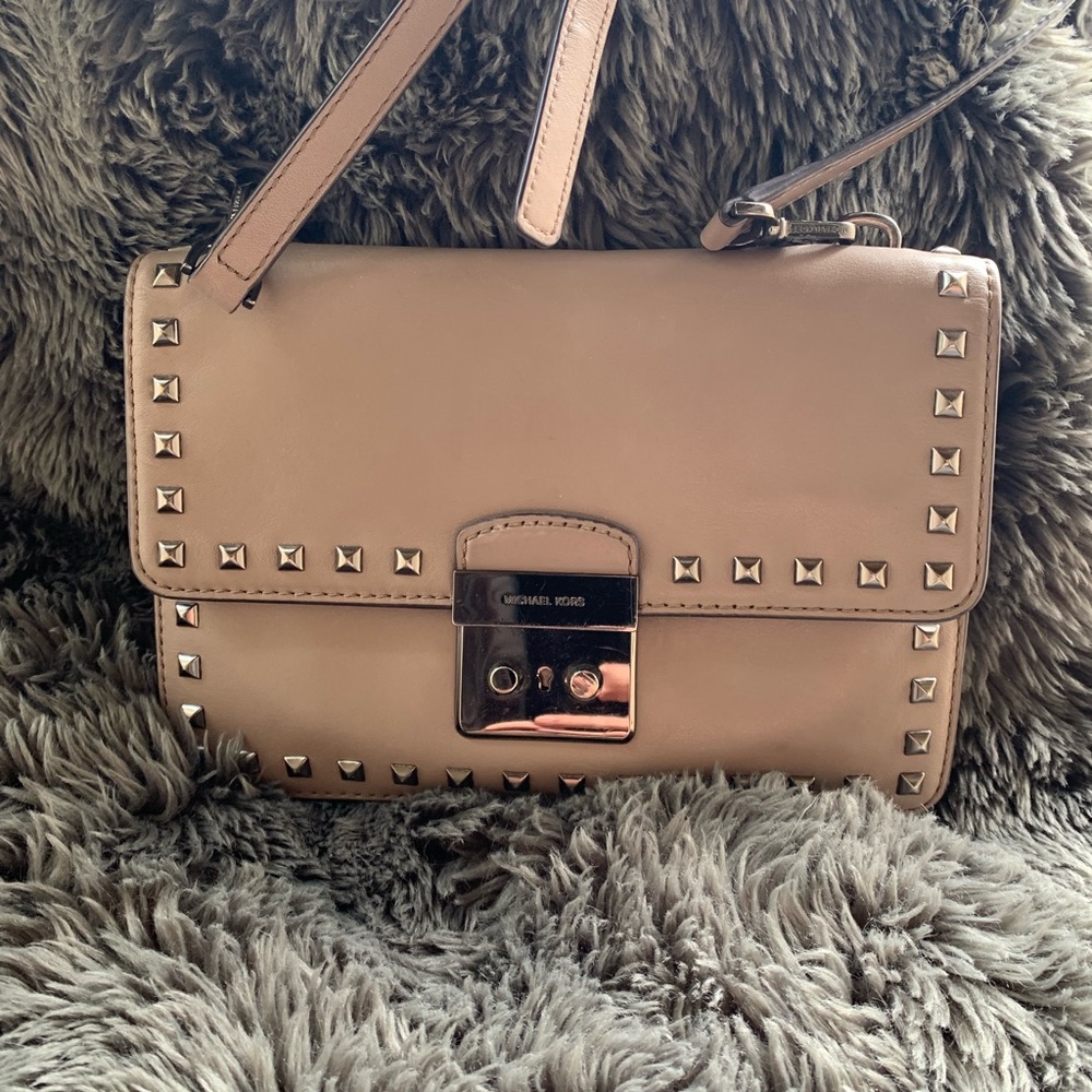 Michael Kors Gusset Sloan Stud Crossbody Purse